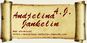 Andjelina Jankelin vizit kartica